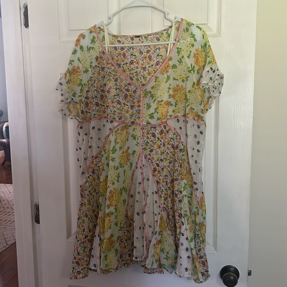 Free people lined floral summer dress
